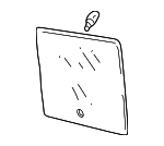 1J5845026G - Body: Movable Glass for Volkswagen: Jetta Image