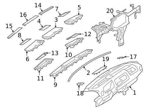 Instrument Panel for 2024 Mercedes-Benz Sprinter 2500 #0