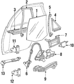 20567075 - Body: Door Glass for Oldsmobile: Cutlass Supreme Image