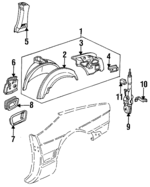 3636250 - Body: Bumper Bracket for Cadillac: Allante Image