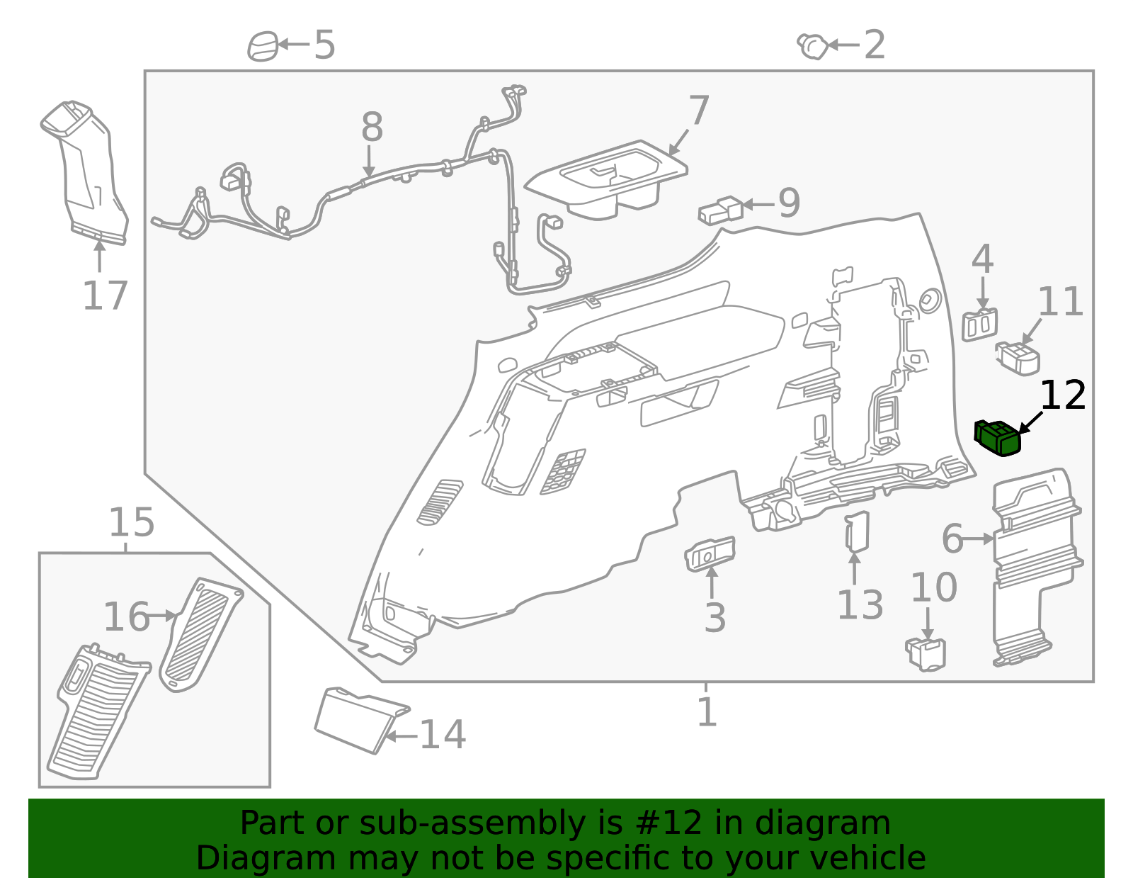 Power Seat Switch - OEM Multi-Function Adjuster | AutoNation Parts