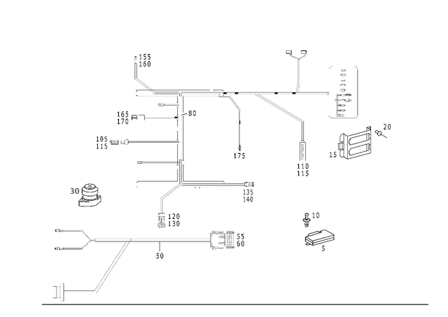 5453714 - Electrical System: Switch for Mercedes-Benz Image image
