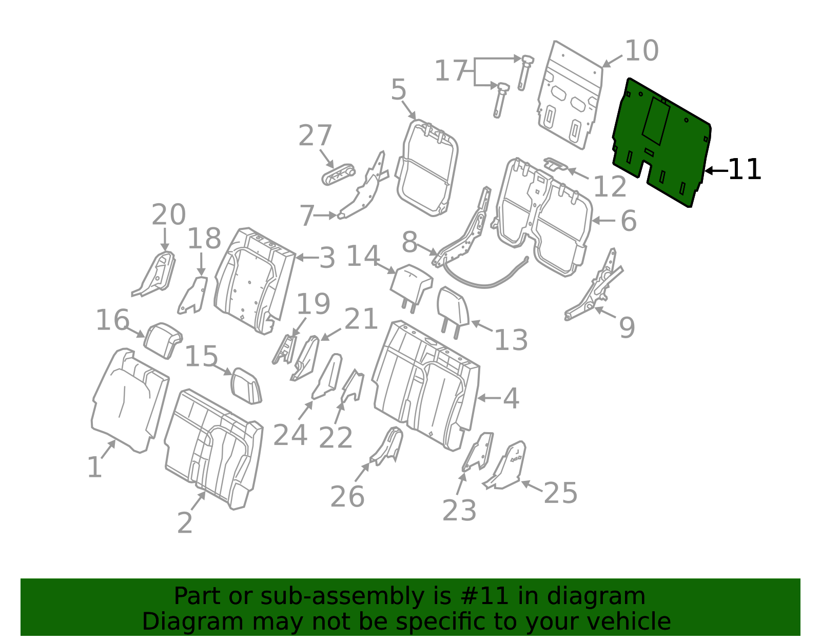 Seat Back Panel - Restore Rear Seat Aesthetics | AutoNation Parts