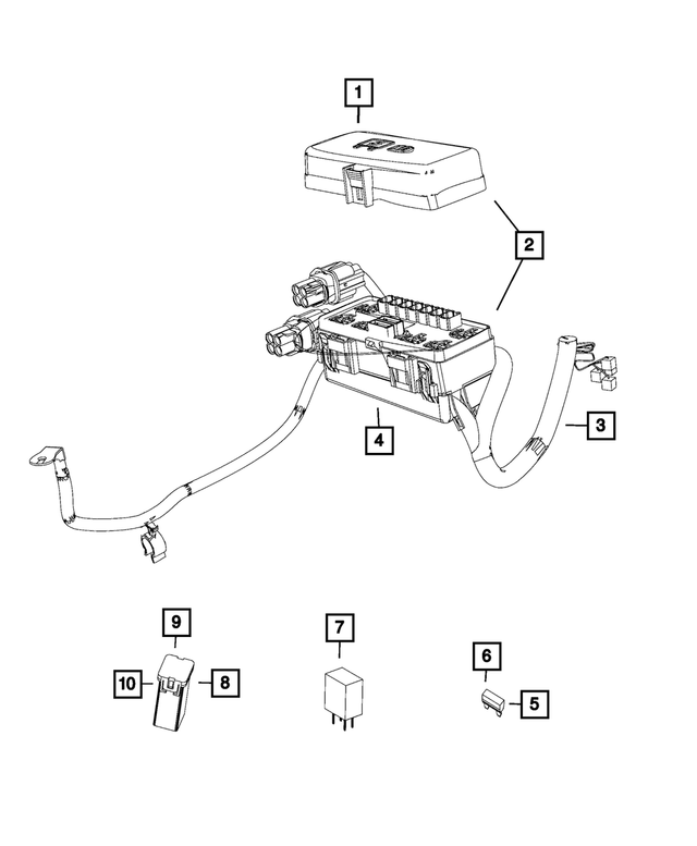 68188679AA - Electrical: Power Distribution Center Cover for Mopar Image