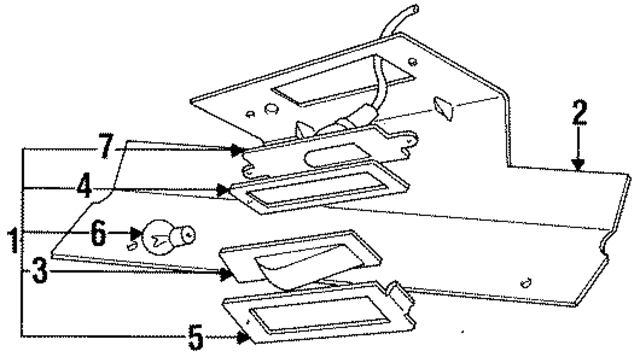 C4TZ13406A - Electrical: License Lamp Bracket for Ford: F-150, F-250, F-250 HD, F-350, F-Super Duty Image