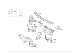 2046203900 - Cowl, Front Panel: Firewall for Mercedes-Benz Image