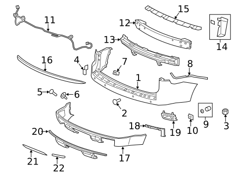 Parking Aid for 2014 GMC Acadia #2