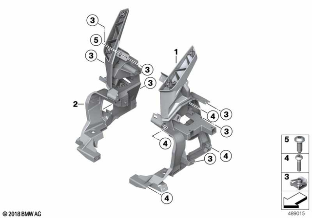 46638559389 - Frame and Mounting Parts: Fairing Bracket, Left -  for BMW-Motorrad Image image