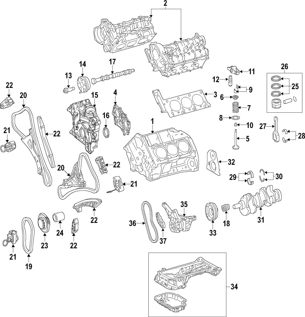276-033-09-02-56-GZ64 - Main Bearing, Lower Half Mercedes