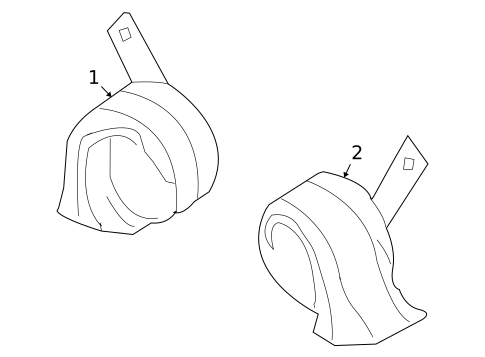 Horn for 2005 Nissan 350Z #0