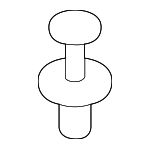 51471911992 - Body: Upper Quarter Trim Clip for BMW Image