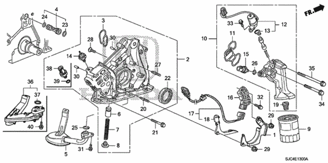 Oil Pump - Oil Strainer for 2007 Honda Ridgeline #0