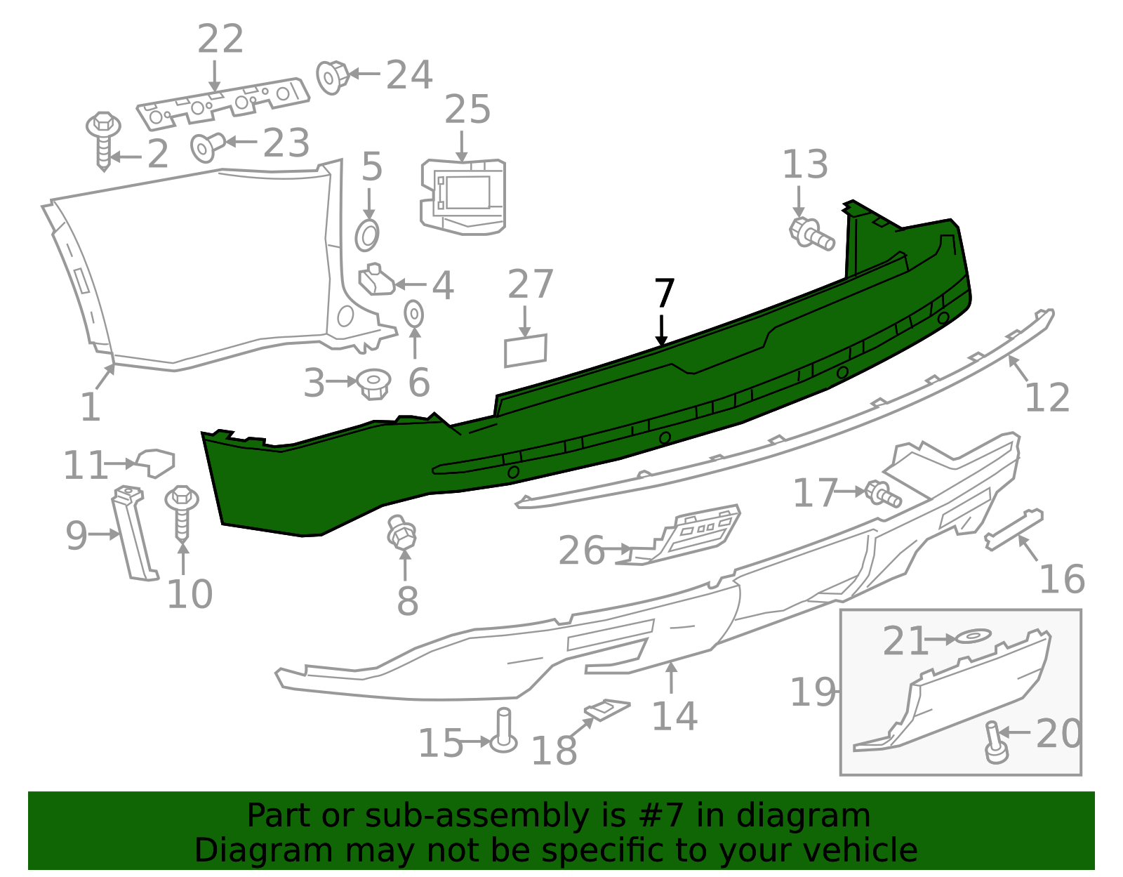 2022-2024 Chevrolet Primed Rear Bumper Lower Fascia 85562537 | OEM ...