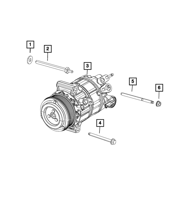 6107093AA - Air Conditioners and Heaters: Flat Washer for Mopar Image