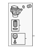 3N115389A - Engine: Oil Filter Housing for Volkswagen: Beetle, Golf, Golf SportWagen, Jetta, Passat Image