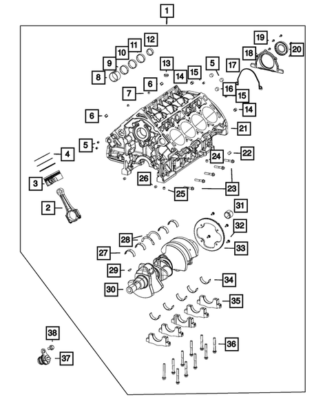 Cylinder Block for 2023 Dodge Challenger #0