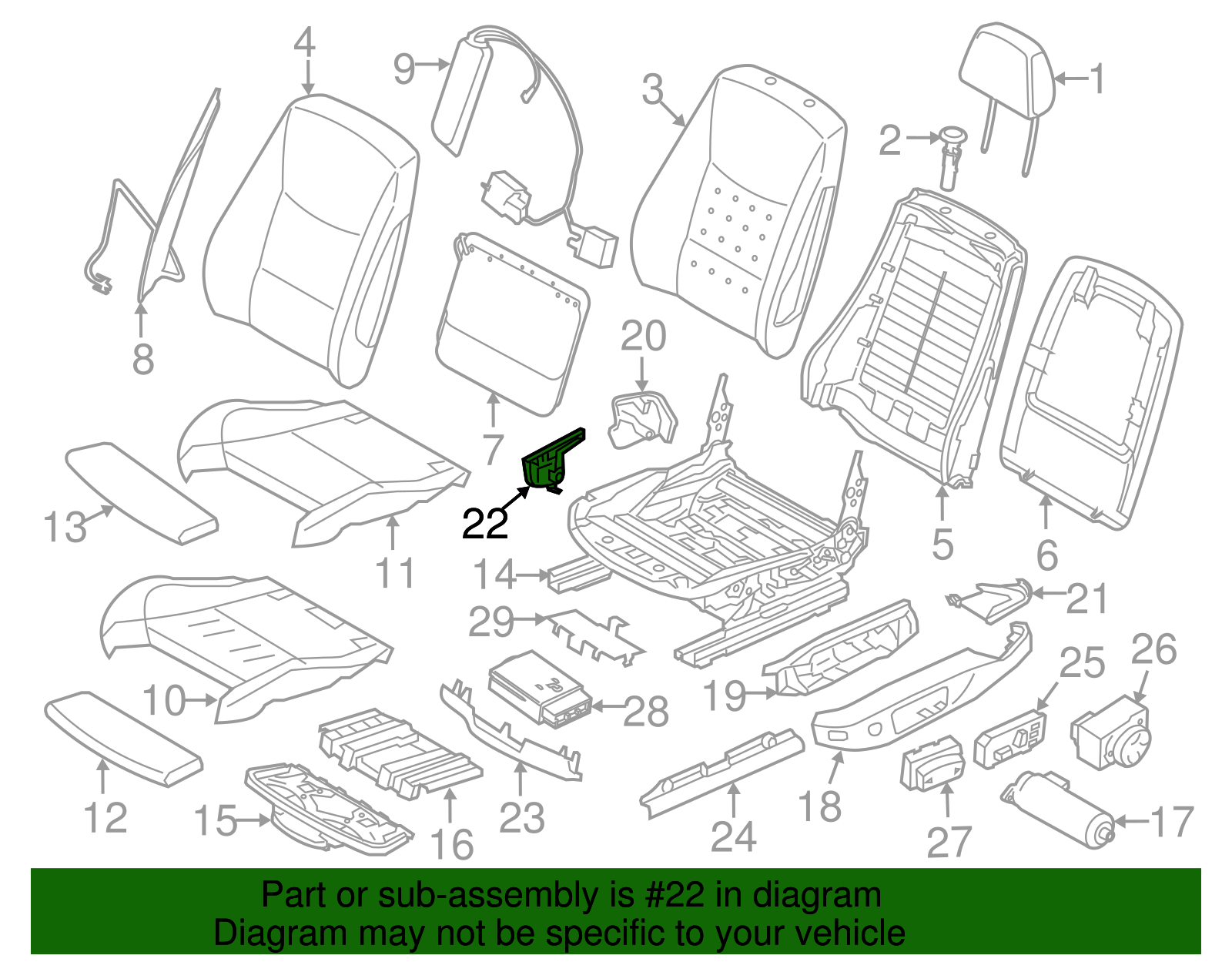 Seat Belt Cover - BMW (52-10-7-160-593)