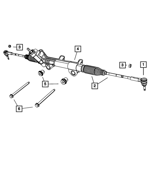 Steering Gear for 2008 Dodge Ram 1500 #0