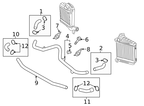 Intercooler for 2021 Porsche Macan #1