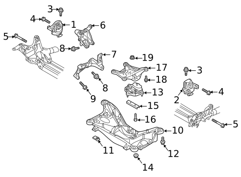 Engine & Trans Mounting for 2025 Audi A6 Quattro #0