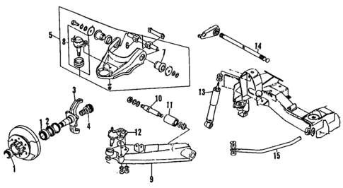 Upper Control Arm for 2000 Isuzu Trooper #0