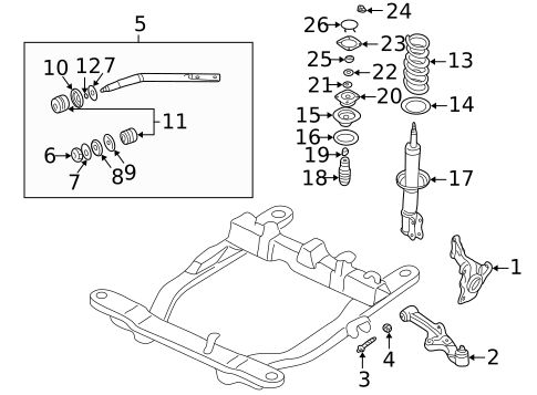 Suspension Components for 2003 Kia Sedona #0