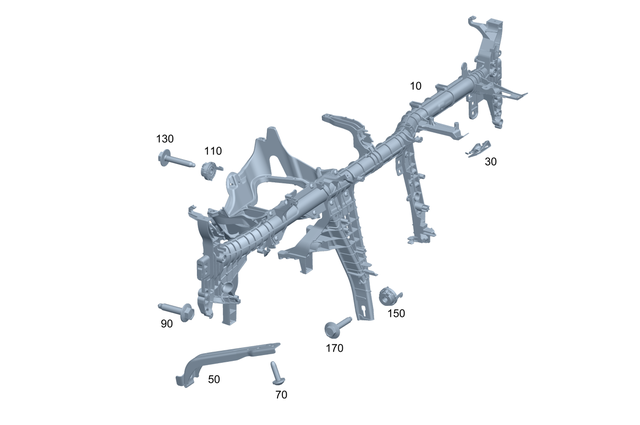 8955 - Front-End Assembly, Front Panel: Hexalobular Screw for Mercedes-Benz Image image
