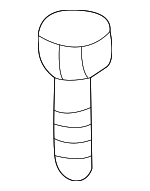 GA2A52403A - : Hinge Bolt for Mazda: 6, Millenia, Protege, Protege5 Image
