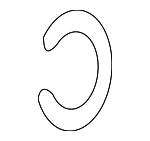 LR172101 - : Strut Clip for Land Rover: Defender 110, Defender 130, Defender 90 Image