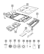 5028732AA - Interior Trim: Footrest Support for Mopar Image