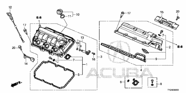 Cylinder Head Cover for 2017 Acura RLX #0