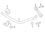 4M0411317L - Suspension: Stabilizer Link for Audi Image