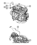 4648973AD - 3.8L Gas; Engine: Pcv Valve for Mopar Image