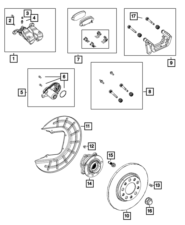 6510254AA - Brakes: Brake Mounting Bolt for Mopar Image