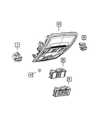 6EK161D1AF - : Overhead Console for Mopar Image