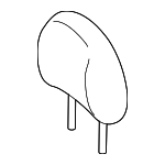 YL8Z78611A08EAA - Body: Headrest for Ford: Escape Image