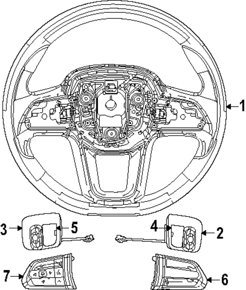 Steering Wheel & Trim for 2025 Ram ProMaster EV #0
