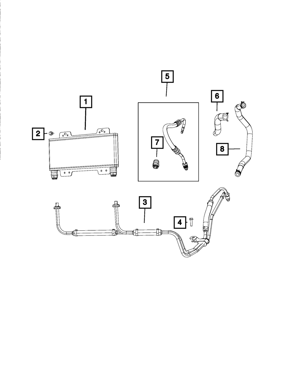 Power Steering Return Hose - Mopar (5181395AC)