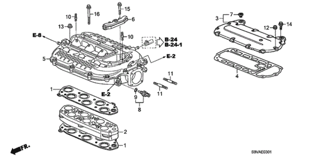 Intake Manifold (4WD) for 2008 Honda Pilot #0