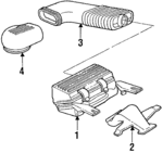 25097522 - Engine: Air Cleaner for Buick: Skyhawk | Chevrolet: Cavalier | Oldsmobile: Firenza Image