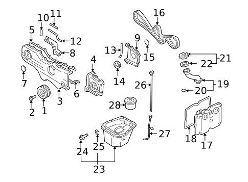 Engine Parts for 2009 Subaru Forester #1