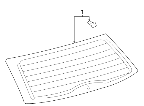 Glass - Lift Gate for 2008 Toyota Sienna #0