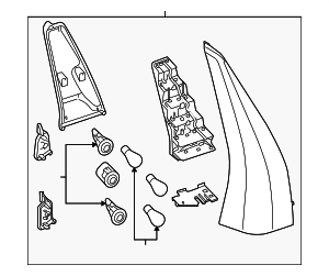 12764758 - Unclassified: Tail Lamp Assembly for Saab: 9-3 Image
