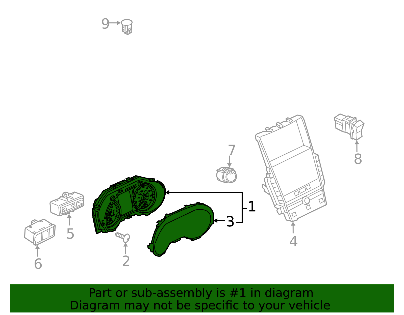 2016 INFINITI Q50 Cluster Assembly 248104HK0A | Faulkner Infiniti of ...