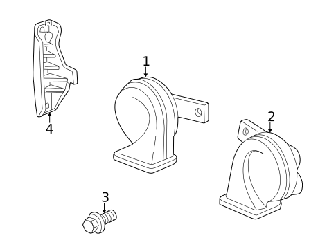 Horn for 2003 Acura CL #0
