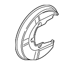 3D0615612C - : Splash Shield for Volkswagen: Phaeton Image