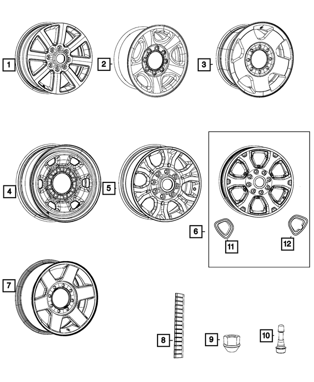 « 5PL24RXFAA – Wheels : Aluminium Roue pour Mopar Image »