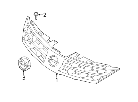 Grille & Components for 2007 Nissan Murano #0