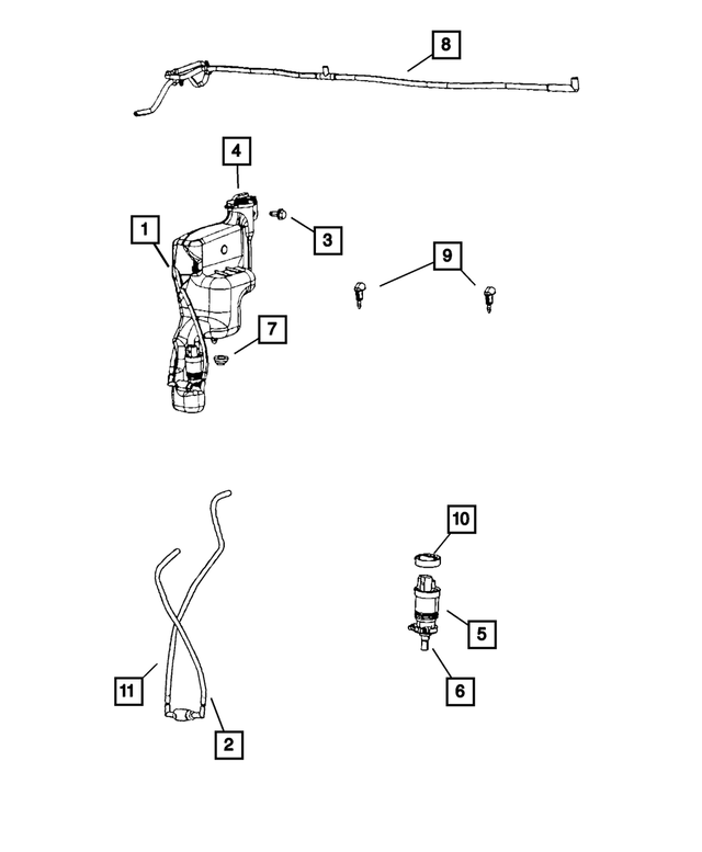 5189352AA - Electrical: Washer Reservoir Grommet for Mopar Image