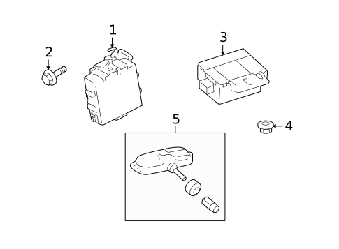 Tire Pressure Monitor Components for 2015 Scion xB #0